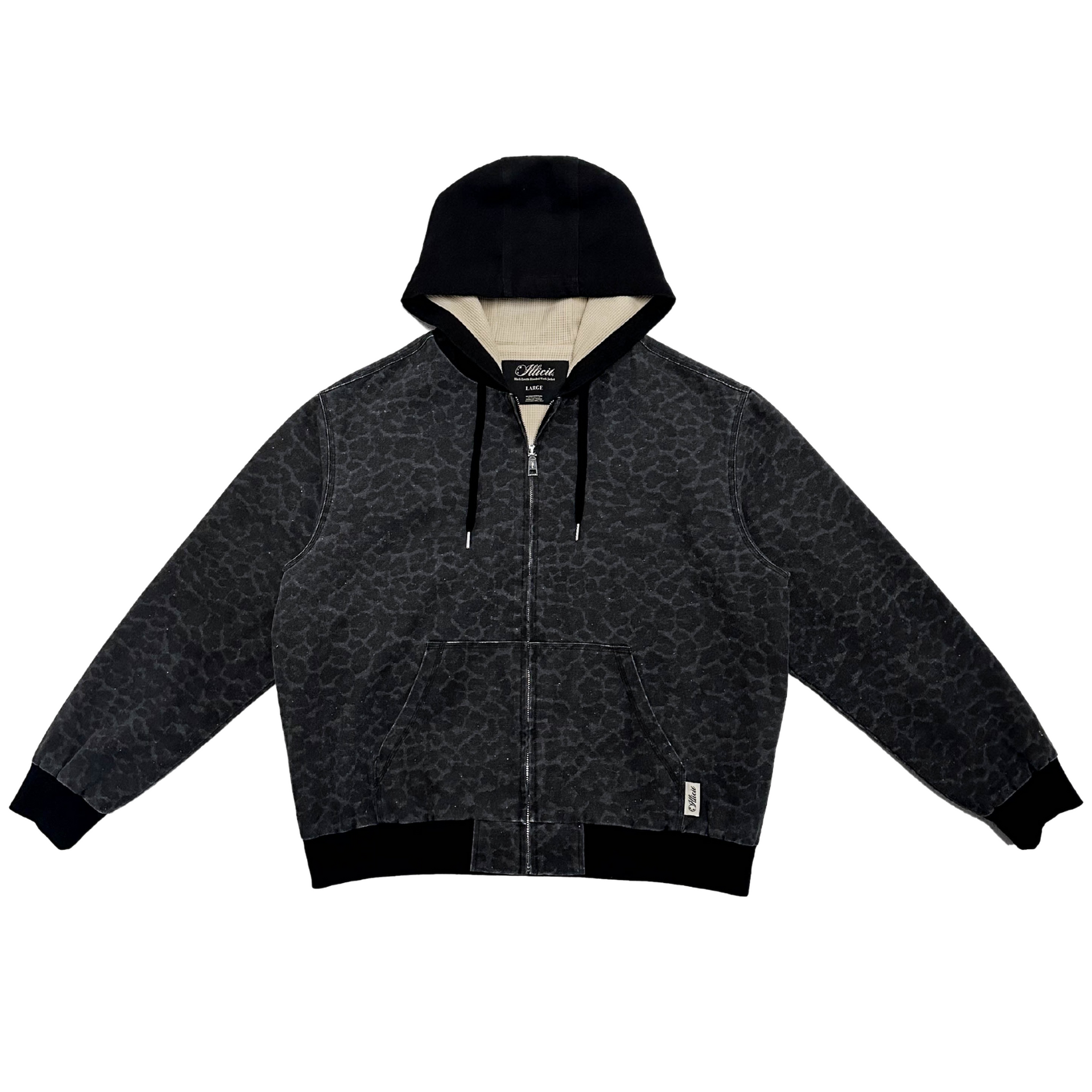 Black Rosette Work Jacket