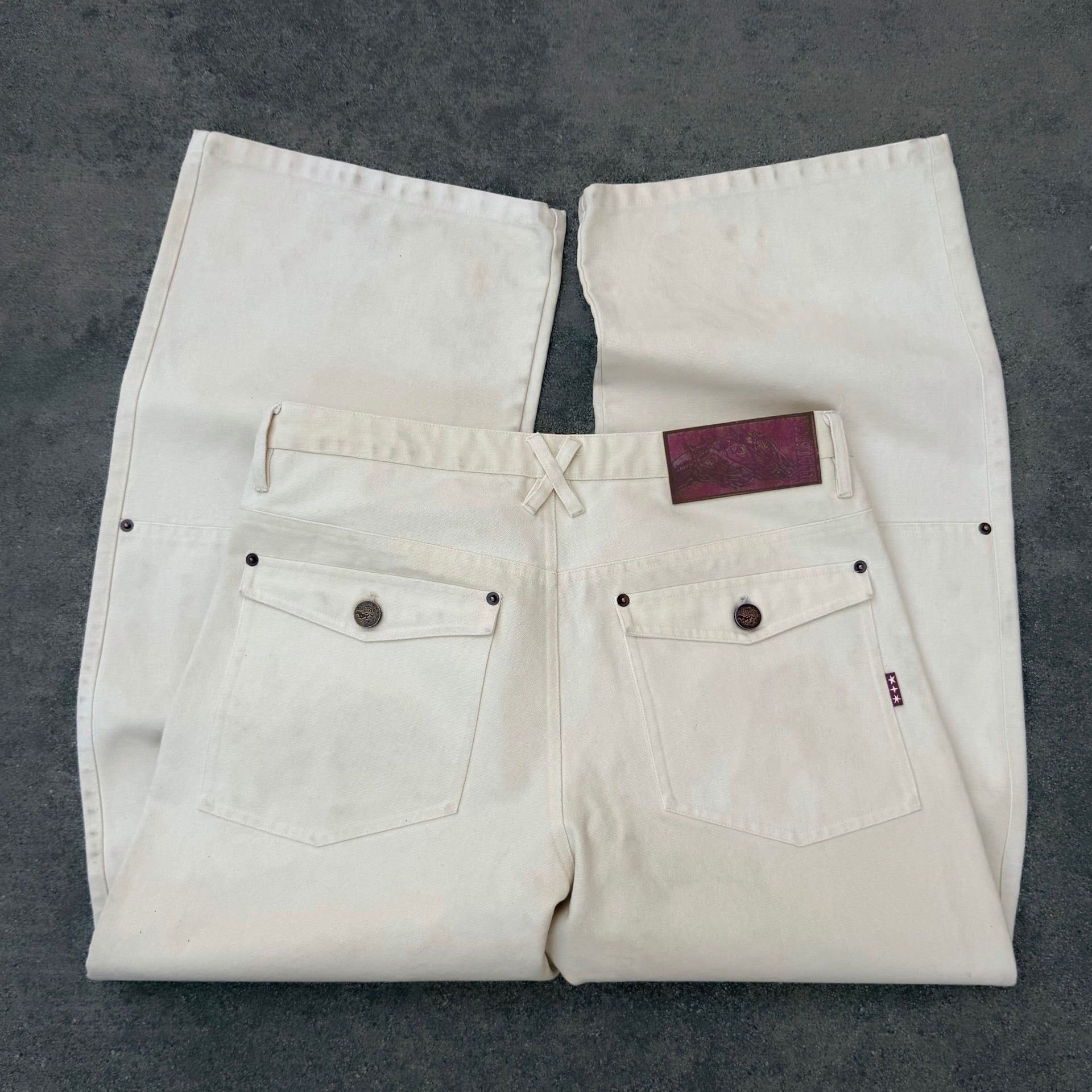 Cream Canvas Double Fronts